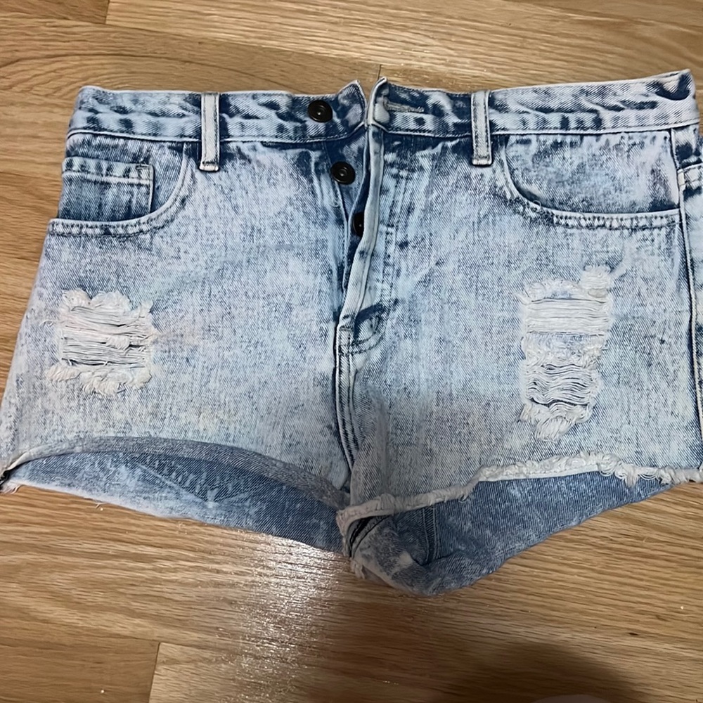 Forever 21 high rise jean shorts